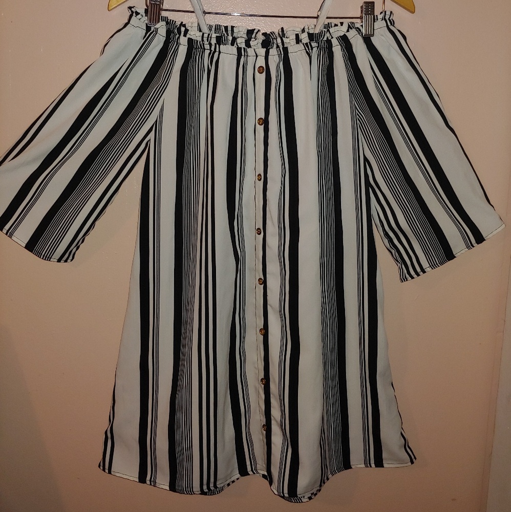 Off the shoulder long flowy top